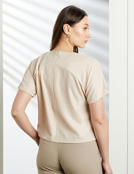 Symbol Premium Women's Polyester Crop Top (Relaxed Fit | Stylish | Desk-to-Dinner) (Available in Plus Sizes) - Image 3